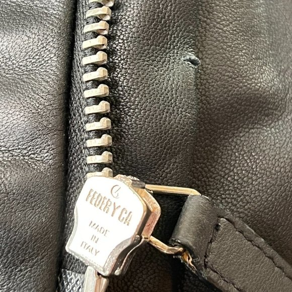 Emporio Armani Lamb Leather Combo Layered Jacket IT 56 US 46 - Picture 15 of 16